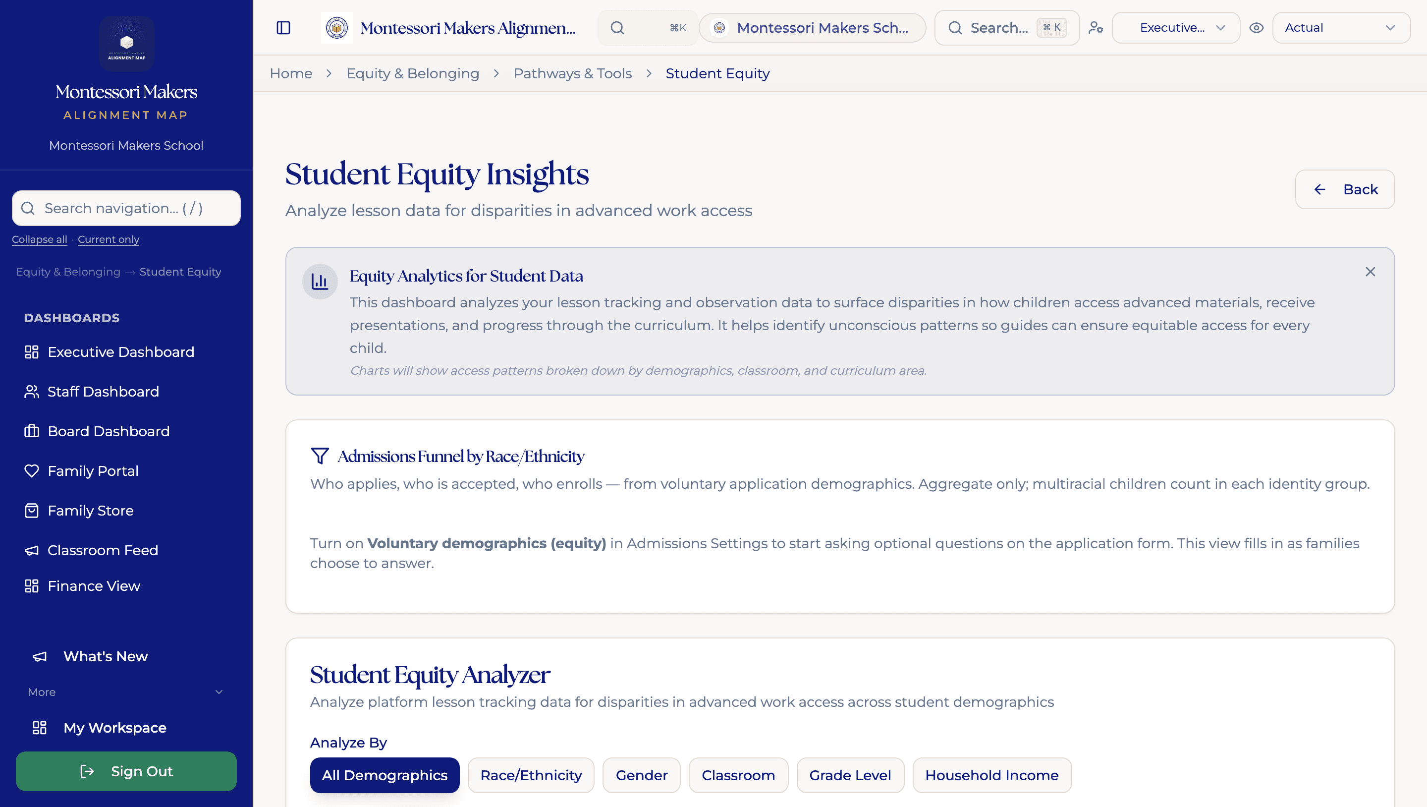 Student Equity Analytics
